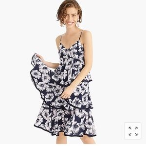 ❌ Sold ❌ NWOT J. Crew Tiered Silk Dress